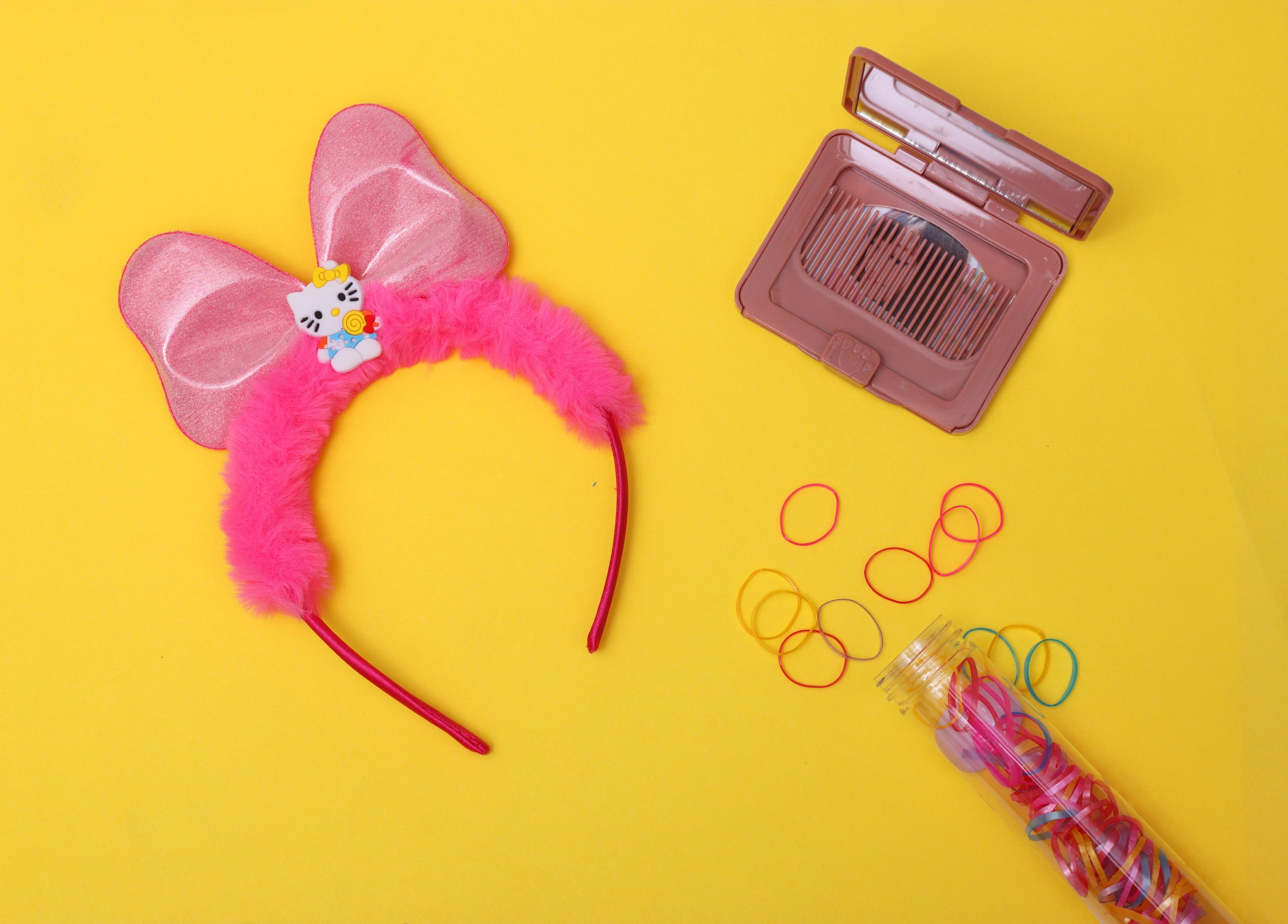 ilearnngrow Hello Kitty Hair Accessories Set - Hot Pink